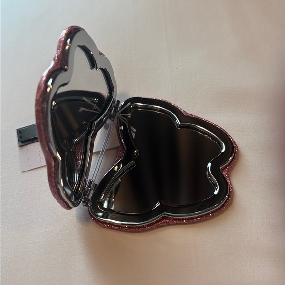 NWT COACH Butterfly Pink Glitter Mirror - Picture 3 of 4